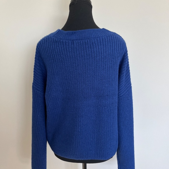 XL - Vero Moda Blue Cropped Sweater - Picture 5 of 6